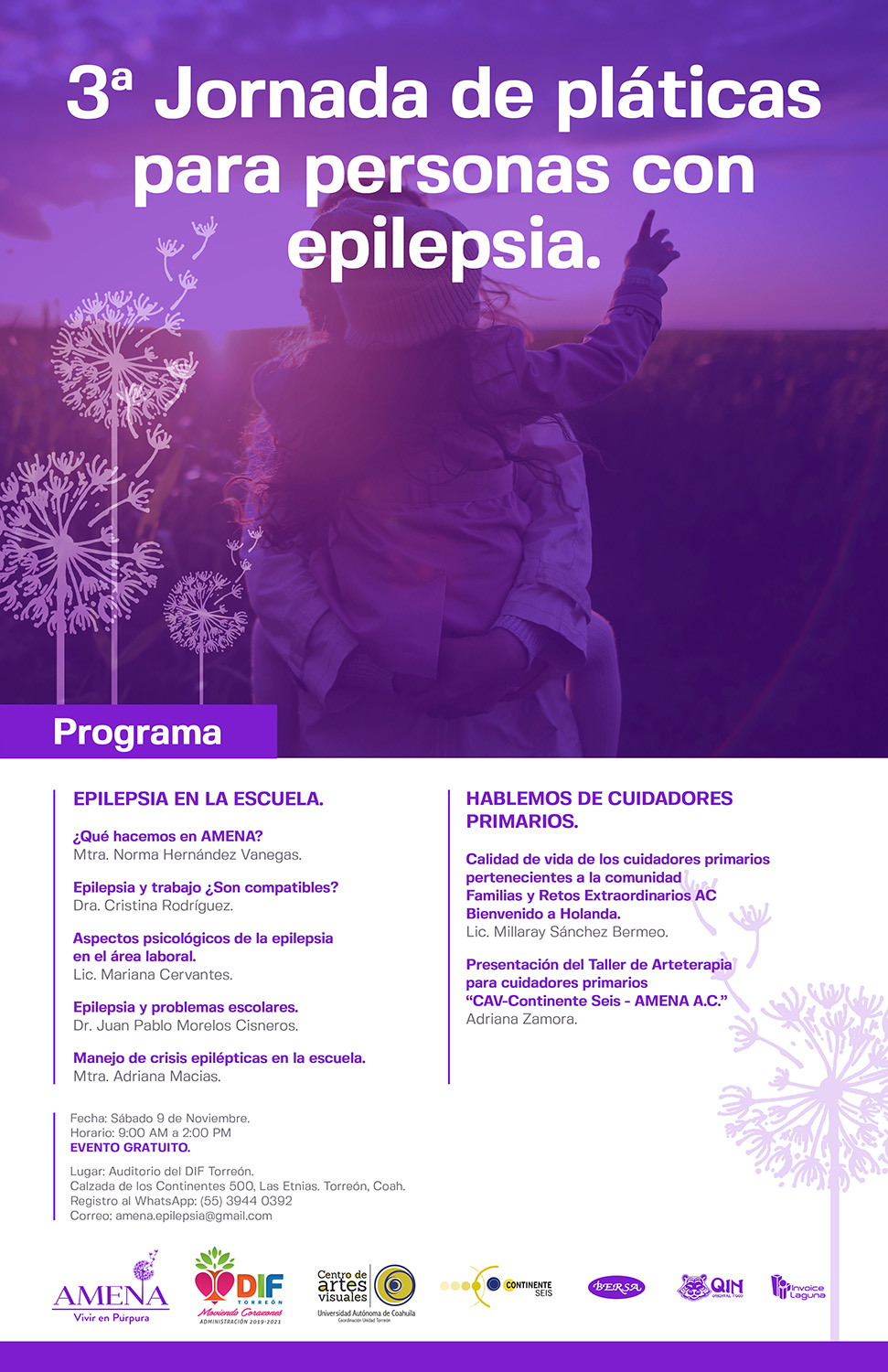3ª Jornada de pláticas para personas con&nbsp;epilepsia